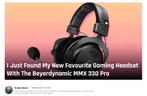 Beyerdynamic MMX 330 Pro, Ophalen of Verzenden, Zo goed als nieuw, Over oor (circumaural), Overige merken