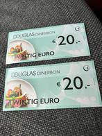 2 Douglas dinerbonnen van elk 20 euro korting, Tickets en Kaartjes, Kortingsbon, Overige typen, Twee personen