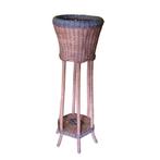 Vintage rotan plantenstandaard jaren 70, Huis en Inrichting, Ophalen, Gebruikt