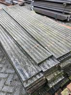 hardhouten planken vlonderplanken, Doe-het-zelf en Verbouw, Platen en Panelen, Ophalen, Zo goed als nieuw, Hout