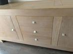 Dressoir massief licht eiken 200x50x85cm, Huis en Inrichting, Kasten | Dressoirs, Ophalen, Gebruikt, Eikenhout, 200 cm of meer