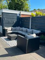 Gratis | Grote loungeset zwart | Merk Royal Patio, Tuin en Terras, Tuinsets en Loungesets, Ophalen, Gebruikt, 6 zitplaatsen, Loungeset
