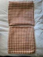 2 LAREDOUTE sier kussenhoesjes terra wit geblokt 40 x 40 cm, Ophalen of Verzenden, Gebruikt, Wit, Vierkant