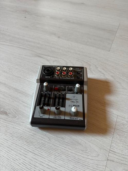 Behringer Xenyx 302USB Mengpaneel, Muziek en Instrumenten, Mengpanelen, Gebruikt, Minder dan 5 kanalen, Microfooningang, Ophalen of Verzenden