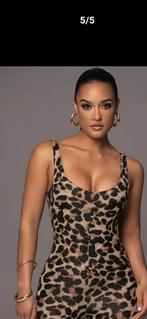 Nieuw luipaard print Jumpsuit met hoge stretch maat L, Ophalen of Verzenden, Nieuw, Maat 42/44 (L)