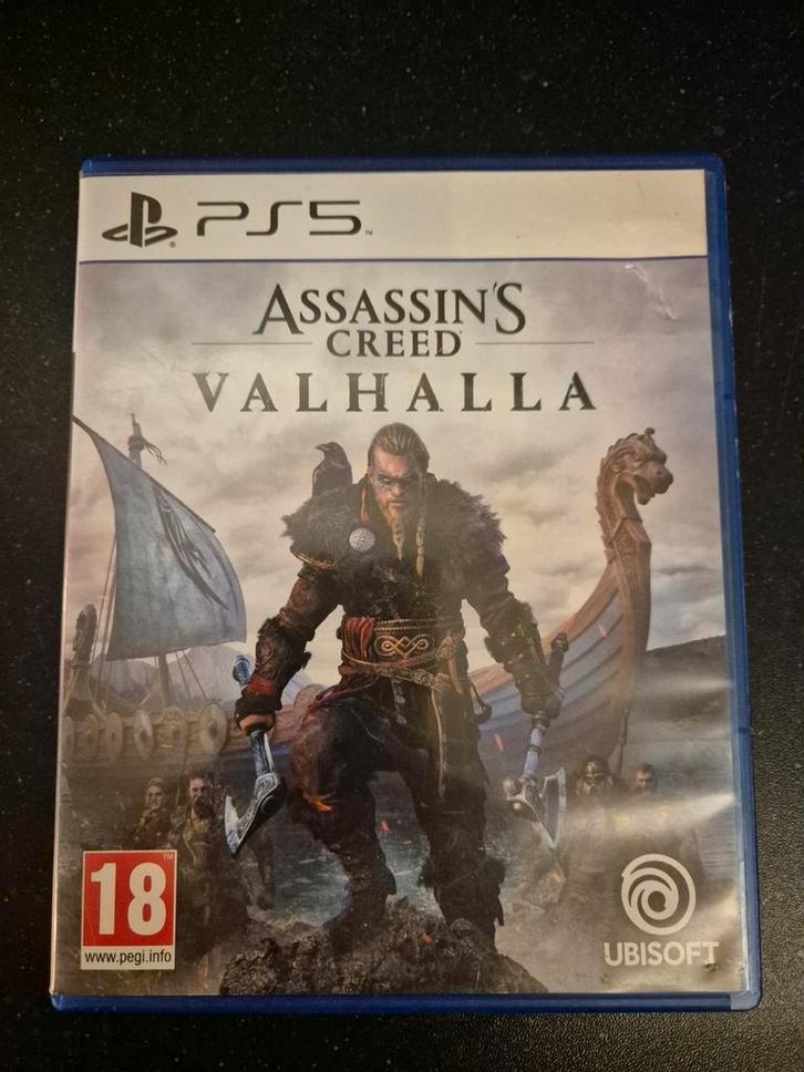 PS5 Games Assassins Creed Valhalla & GTA V, Spelcomputers en Games, Games | Sony PlayStation 5, Zo goed als nieuw, Ophalen of Verzenden