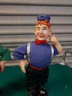 Poppen, vintage, 2 mannen met knipoog, 1x met groene kleding, Verzamelen, Poppen, Ophalen of Verzenden, 'T Olde Gre-j, Info@toldegrej.nl