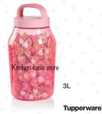 tupperware blauw roze kleur universal jar 3l xl koektrommel, Huis en Inrichting, Ophalen of Verzenden, Nieuw, Bus of Trommel