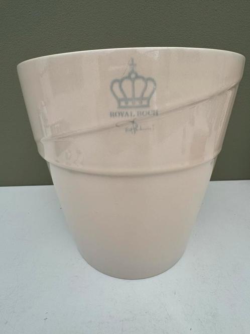 Royal Boch grote bloempot, Tuin en Terras, Bloempotten, Gebruikt, Aardewerk, Binnen, Minder dan 40 cm, Minder dan 25 cm, Rond