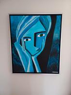 Acryl 50x60cm gesigneerd nu in lijst, Antiek en Kunst, Kunst | Schilderijen | Modern, Ophalen