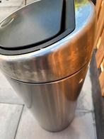Gratis Brabantia prullenbak RVS, Ophalen, Zo goed als nieuw, Rvs, 75 cm of meer