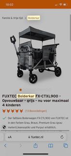 Fuxtec Bolderkar voor 4 Kinderen met Dak - Opvouwbaar, Ophalen, Opvouwbaar, Gebruikt