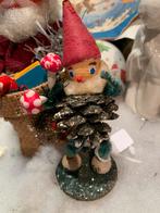 #kerst Vintage Kerstkabouter pinecone met paddestoelen, Diversen, Kerst, Gebruikt, T, Ophalen of Verzenden, N
