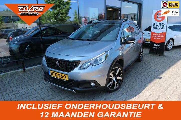Peugeot 2008 1.2 PureTech GT-Line AUTOMAAT LEDER PANORAMADAK, Auto's, Peugeot, Bedrijf, Te koop, ABS, Achteruitrijcamera, Airbags