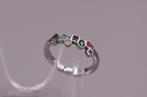 Melano Friends ring | maat 54 | staal met zirkonia, Overige kleuren, IJzer of Staal, Ophalen of Verzenden, Zo goed als nieuw