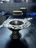 verzilverd theelekbakje van Douwe Egberts, Antiek en Kunst, Antiek | Goud en Zilver, Ophalen of Verzenden, Zilver