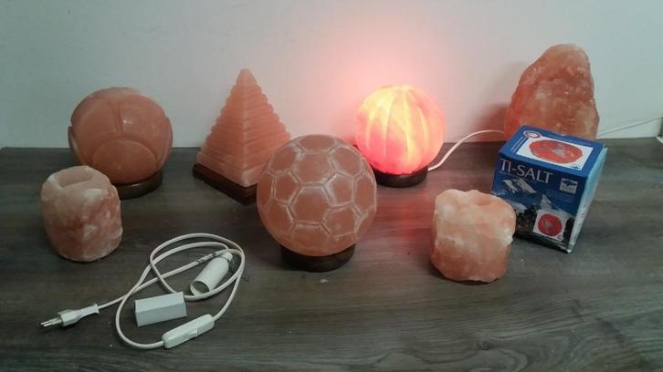 Himalaya Zoutlamp theelicht diverse partij sfeer licht nieuw, Huis en Inrichting, Lampen | Tafellampen, Nieuw, Minder dan 50 cm