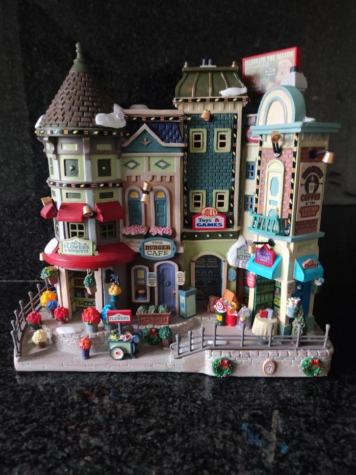 Lemax façade 'Jingle Bell Bazaar' kerstdorp, Diversen, Kerst, Ophalen of Verzenden