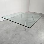 Glazen design salontafel, Huis en Inrichting, Gebruikt, Design, Vierkant, Ophalen of Verzenden