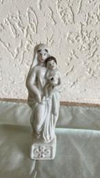 Antiek Frans vieux oud porselein Madonna beeldje, Ophalen of Verzenden, Zo goed als nieuw, Beeld(je)