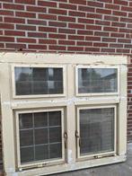 kozijn met glas in lood, Doe-het-zelf en Verbouw, Kozijnen en Schuifpuien, Ophalen, Gebruikt, Raamkozijn, Inclusief glas