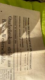 Krant 2 pagina’s, Ophalen of Verzenden, 1940 tot 1960, Krant