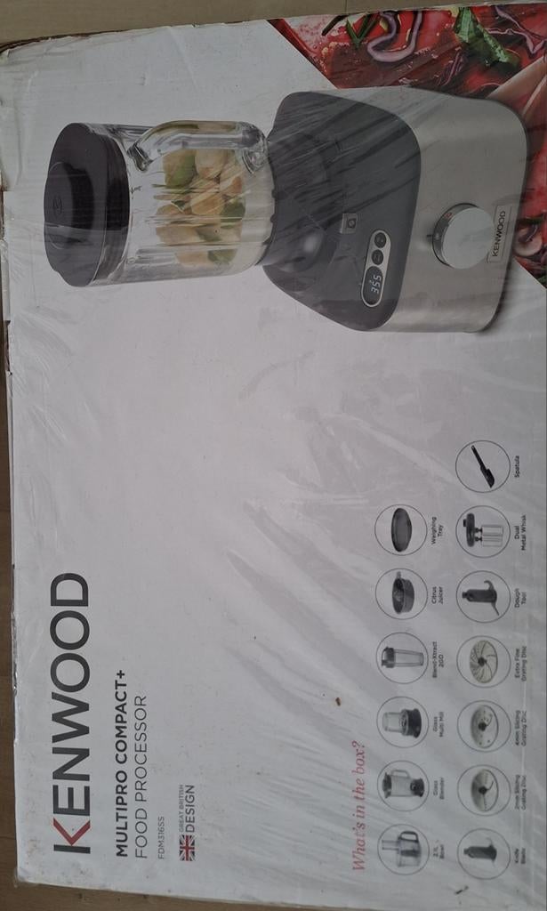 Kenwood MultiPro Compact+ FDM316SS, Witgoed en Apparatuur, Keukenmixers, Nieuw, 3 tot 4 liter, 3 snelheden of meer, Ophalen of Verzenden