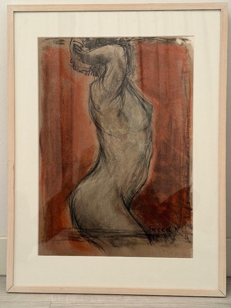 Tekening  van J. Tweed, Antiek en Kunst, Kunst | Schilderijen | Klassiek, Ophalen of Verzenden