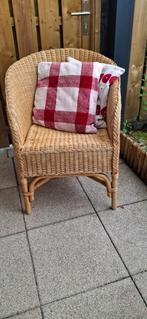 Rieten stoel, Huis en Inrichting, Stoelen, Ophalen, Gebruikt, Bruin, Riet of Rotan