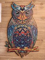 Houten puzzel uil, Ophalen of Verzenden, Minder dan 500 stukjes, Nieuw, Legpuzzel