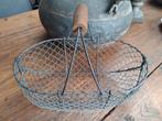 nostalgische metalen mand / eiermand / plukmand, Ophalen