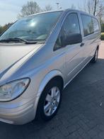 Mercedes-Benz Vito Dubbele Cabine 2.1 CDI 115 2011 Weinig KM, Auto's, Bestelauto's, Zwart, 4 cilinders, Particulier, 6 stoelen