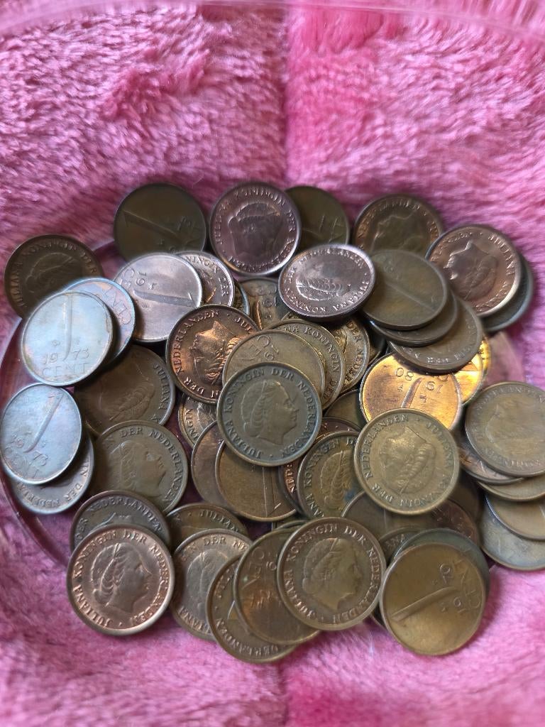 1 cent juliana 1970 t/m 1980, Ophalen of Verzenden, Koningin Juliana, 1 cent, Losse munt