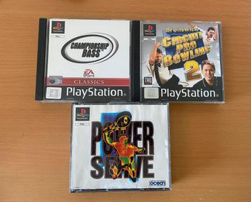 3 leuke sport games (PlayStation 1) beschikbaar voor biedingen