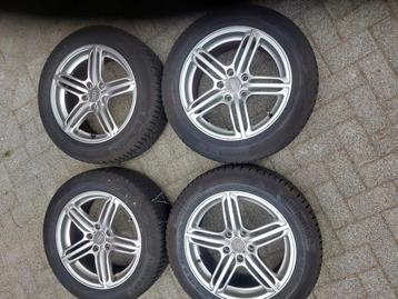 PRACHTIGE 17 INCH VELGEN MET CONTINENTAL BANDEN AUDI A4 /A6  beschikbaar voor biedingen