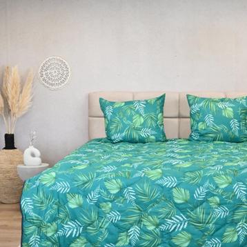 HappyBed Wasbaar dekbed 1 persoon + 2 kussens Groen beschikbaar voor biedingen