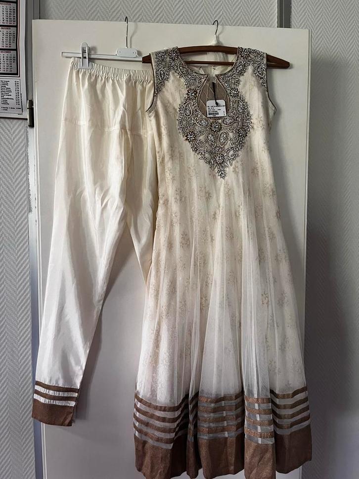Indiaase Salwaar Kameez Jurk Maat 34 Nieuw, Kleding | Dames, Jurken, Nieuw, Maat 34 (XS) of kleiner, Wit, Onder de knie, Ophalen of Verzenden