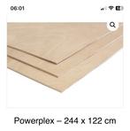 Powerplex platen - 244x122cm - 3,6 mm dik, Nieuw, Overige materialen, Minder dan 20 mm, Ophalen