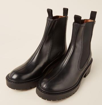 KENZO zwarte leren Pike chelsea enkellaars laars maat 38 beschikbaar voor biedingen