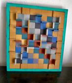 paneel kunstwerk steentjes monogram “ de stijl”, Ophalen of Verzenden