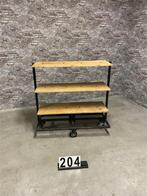 Industriële retro vintage kar | Rek op wielen 204, Huis en Inrichting, Kasten | Stellingkasten, Nieuw, Ophalen of Verzenden, Steen Antiek