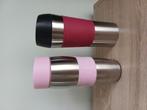 2x thermo beker thermoskan koffiebeker to go, Ophalen of Verzenden, Zo goed als nieuw, Rood, Beker of Kan