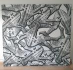 2 grootschalige grafische canvas prints Brigitte Vanzonhoven, Antiek en Kunst, Ophalen