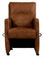 Fauteuils 6x op wielen, Huis en Inrichting, Fauteuils, Ophalen, 75 tot 100 cm, Zo goed als nieuw, Stof