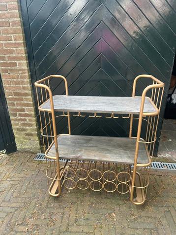 Verrijdbare Gouden dranken trolley / barwagen / dranken kar  beschikbaar voor biedingen