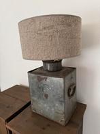Oude melkbus lampenvoet met shabby lampenkap, Ophalen, Nieuw, Minder dan 50 cm