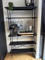 Open kast zwart – 172x94 cm – industrieel/modern, Ophalen of Verzenden, Zo goed als nieuw