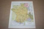 Antieke kaart - Frankrijk van 1328 tot 1610 !!, Boeken, Atlassen en Landkaarten, Gelezen, Frankrijk, Ophalen of Verzenden