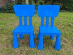 2x IKEA Mammut kinderstoeltjes blauw, Ophalen