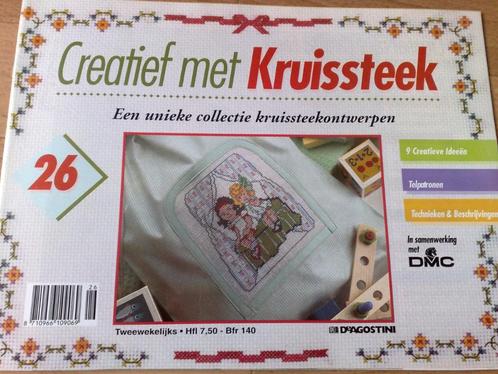 Creatief met kruissteek nr. 26-27-28-29-30-31-32-33-34-35-36, Hobby en Vrije tijd, Borduren en Borduurmachines, Zo goed als nieuw